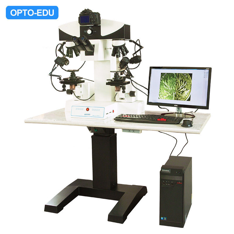 Motorized Digital Forensic Comparison Microscope with High Resolution CCD Camera and LED Illumination for Laboratory Research