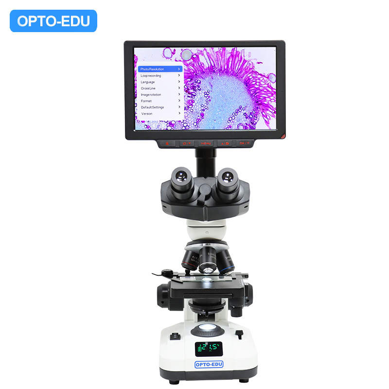 OPTO-EDU A33.5110 9" LCD Digital Microscope with 12M Resolution WF10x and WF16x Eyepieces